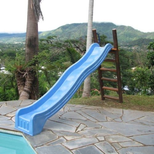 Grand Gazebos and Cubbies -1.5m Platform with 3.1m Pool Slide-Blue3
