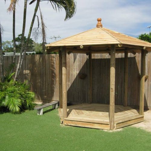 Grand Gazebos and Cubbies - 3.6m Gazebo - Natural Finish, Floor