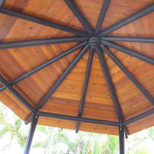 Grand Gazebos and Cubbies - Internal view of the underside Gazebo roof