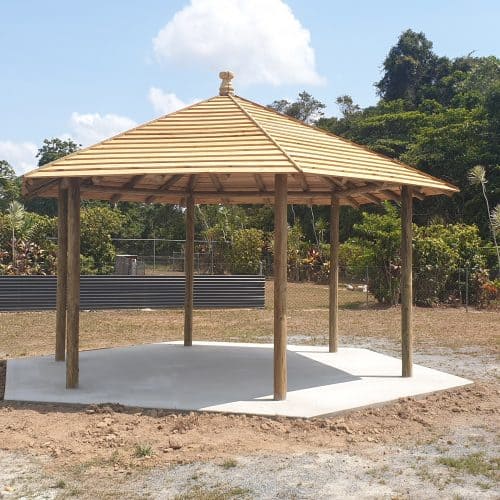 Grand Gazebos and Cubbies - 5.4m Gazebo on concrete floor