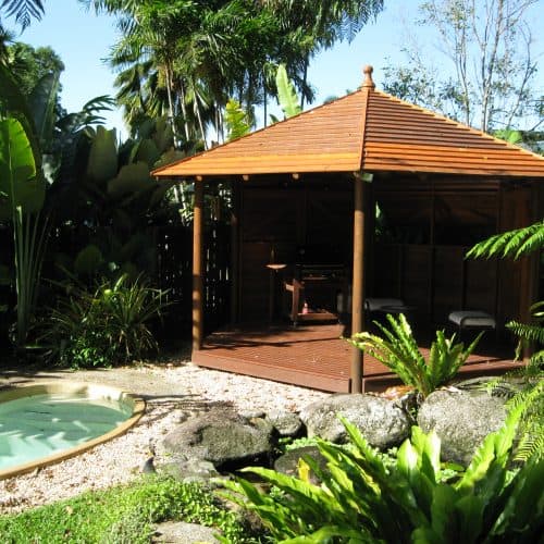 Grand Gazebos and Cubbies - 5.4m Gazebo - Painted Finish, 3 Shutte Walls, Floor