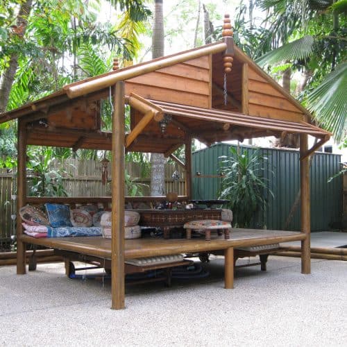 Grand Gazebos and Cubbies - Daybed House - 4m x 3m with 1 backrest