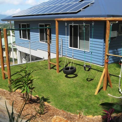 Grand Gazebos and Cubbies - Activity Frame with Monkey bar and Swing Frame