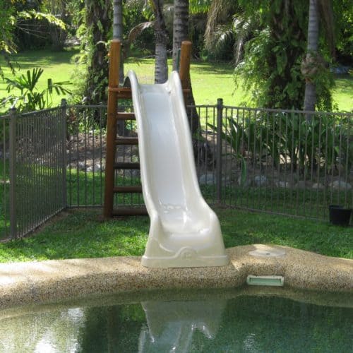 Grand Gazebos and Cubbies -1.5m Platform with 3.1m Pool Slide-Beige